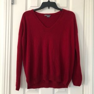 Vince 100% Cashmere Red Sweater Size XS